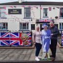 Ian and Deborah Humberston of the The Nursery Inn, Hopps Street, Hartlepool, ready for the Jubilee weekend./Photo: Kevin Brady