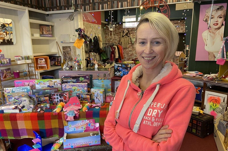 Rainbows & Randoms, in York Road, has been coined by its owner as "the happiest shop" and sells a range of new and pre-loved items including home decor, clothes, handmade jewellery, homeware and collectables.