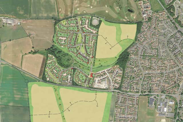 The proposal is for 475 new homes to be built on land between Elwick Road and Worset Lane.