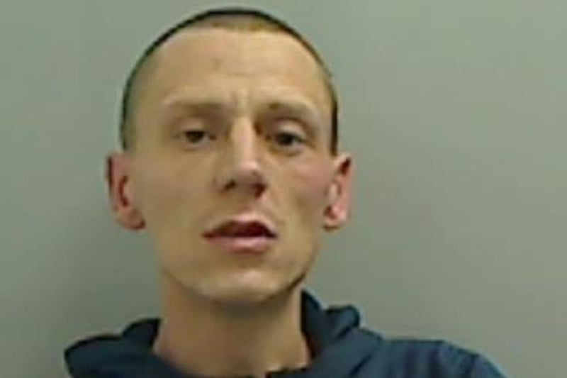 Crutchley, 33, from Gatesgarth Close, Hartlepool, was jailed for three years and four months after he was convicted of committing burglary in Middlesbrough in September.