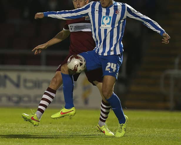 Charlie Wyke was on-loan with Hartlepool in 2014  (Photo by Pete Norton/Getty Images)