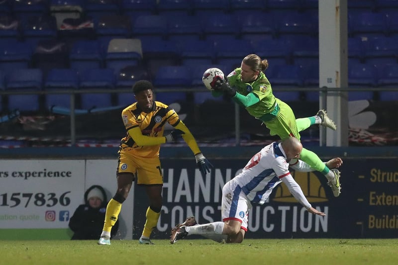 Worried confidence may have been low after wayward clearance into touch early in the game but made a good save from Seriki after. Largely untroubled after the break. Clean sheet. (Credit: Mark Fletcher | MI News)