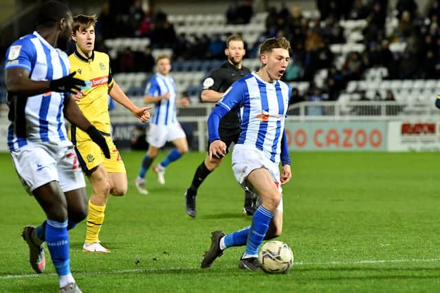 Joe Grey was one of a number of players to have impressed Hartlepool United boss Graeme Lee in the win over Bolton Wanderers. Picture by FRANK REID