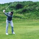 Lee Westwood in action at Seaton Carew.