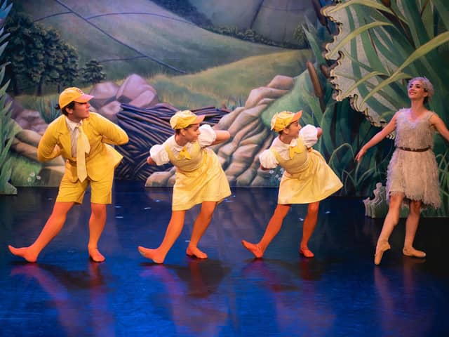 Holly Slater, Leah Allen, Harry Boucher and Julie Nunès perform in the Northern Ballet's production of the Ugly Duckling.