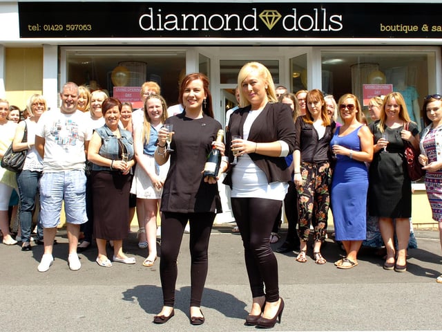 Sister Act: Siblings Kirsty and Kelly Rumble officially opened their boutique and salon in Park Road in 2013.