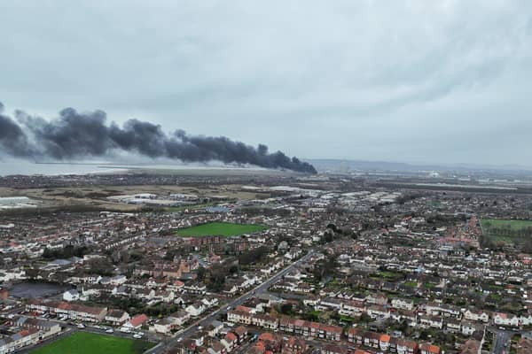 Here is an impressive aerial shot of the fire that broke out in Seaton Carew.