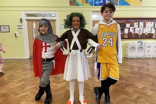 Pupils at St Helen's Primary School dressed up for World Book Day./Photo: Frank Reid