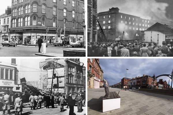 A selection of Church Street views over the decades, from air raids to department stores.