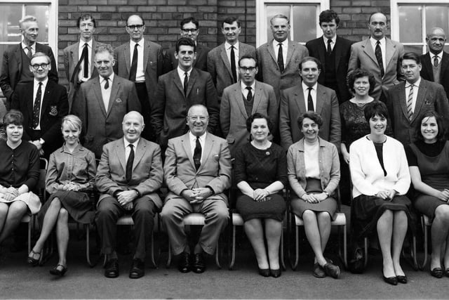 Elwick Road Secondary Modern School teachers pictured in 1967.