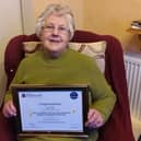 Sue Davies receives national award at the Making a Difference Awards.