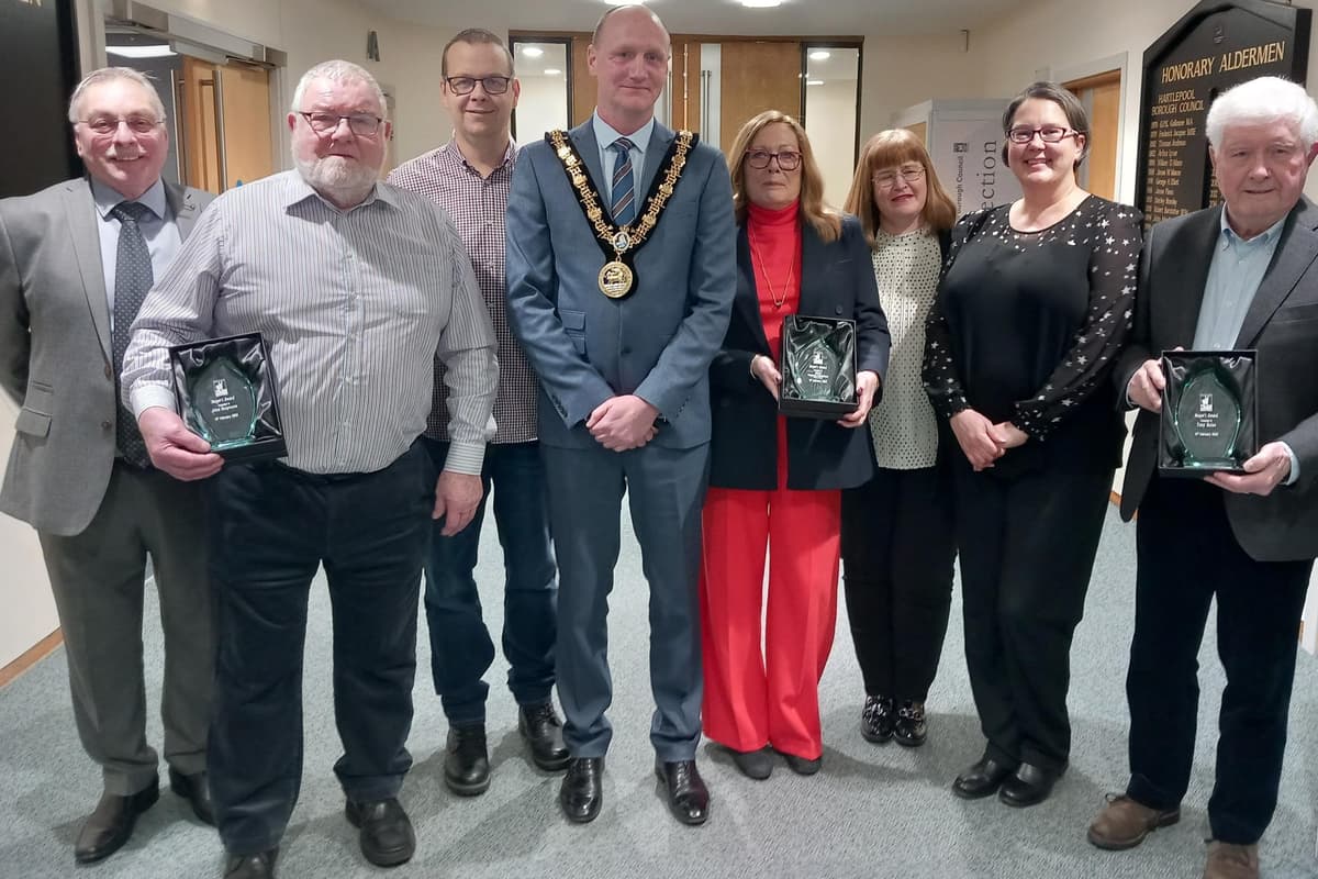 Colin Rafferty Hartlepool First Mayor’s awards given in recognition of commitment to Hartlepool ...
