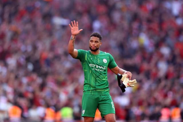 Manchester City goalkeeper Zack Steffen is said to be close to agreeing a loan deal to Middlesbrough (Photo by Catherine Ivill/Getty Images)