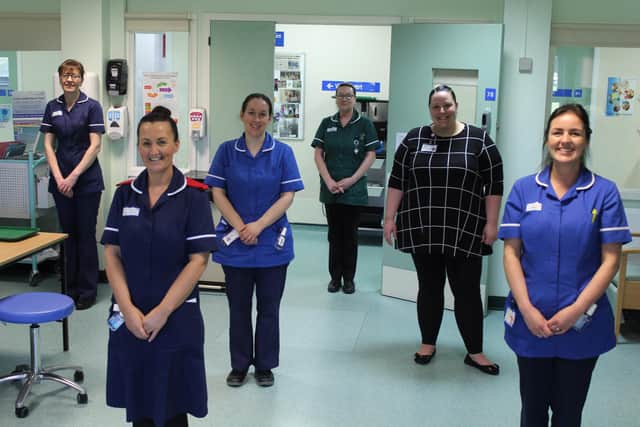 Chemotherapy Unit staff at the University Hospital of Hartlepool