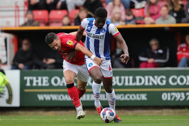 Allowed Williams to sneak in for the first which maybe sparked him into life a little. Played a huge role in Pools’ goal before being subbed off with injury. (Credit: Dave Peters | Prime Media | MI News)