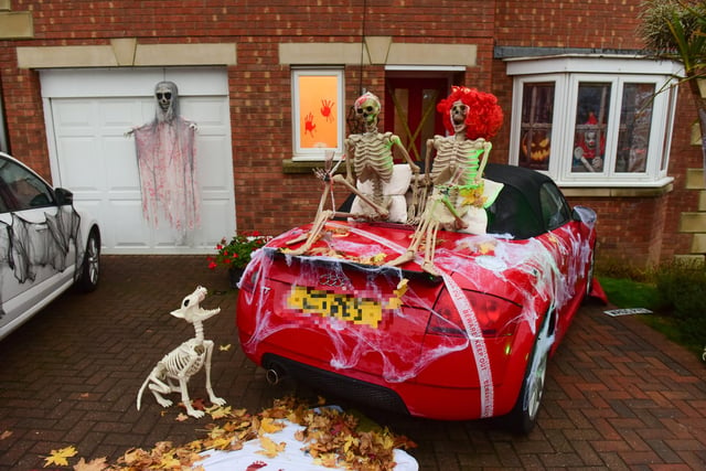 Even the cars were decorated for Nightmare on Nuthatch.