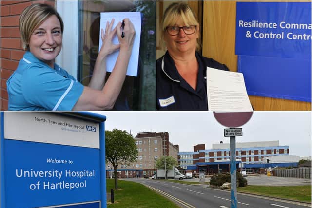 Staff at the University Hospital of Hartlepool who also live in the town are appealing to fellow Hartlepudlians for their continued support in sticking to social distancing guidelines.
