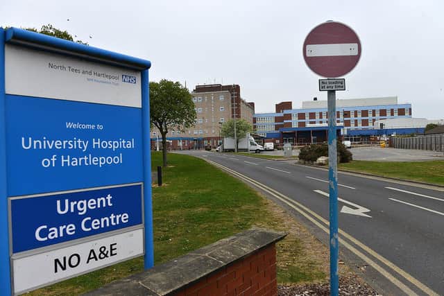 The University Hospital of Hartlepool, part of North Tees and Hartlepool NHS Trust.