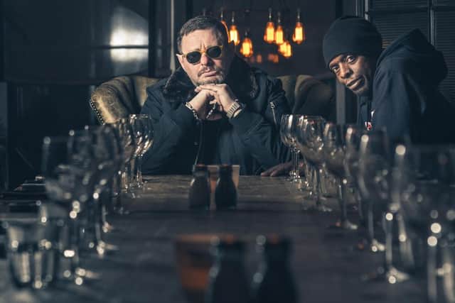 Black Grape, featuring Shaun Ryder, left, and Kermit, right, are to play at Hartlepool's Borough Hall on Saturday night.