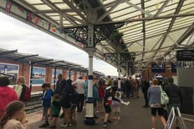 Hartlepool railway station on Saturday, July 8.