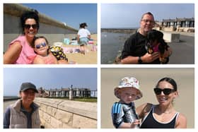 People enjoying themselves at Hartlepool's beaches on July 10.