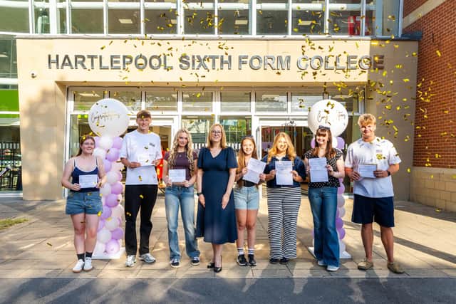 Hartlepool Sixth Form College results day 2026.