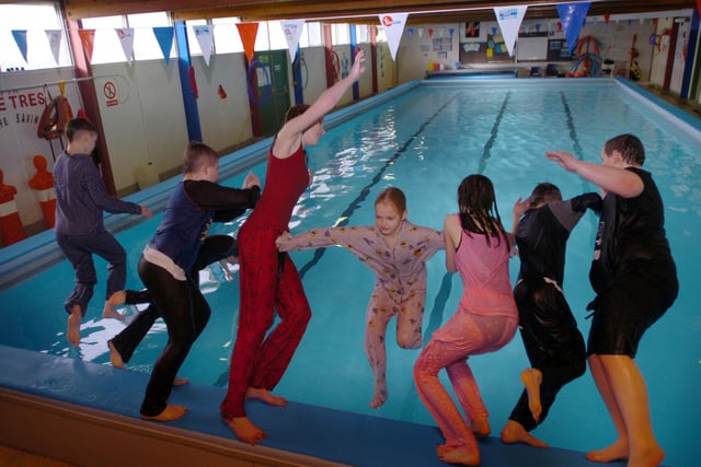 Pupils from Manor College of Technology were joined by swimming assistant Chris Walker a d instructor Ann Preston for this fundraising event in 2009 but who can tell us more about it?