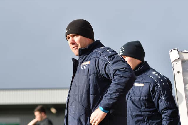 Dave Challinor in charge of Hartlepool United (Credit: Ivan Yordanov | MI News)
