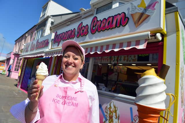 Seaton Carew Supreme Ice Cream Zara Bowman ahead of first bank holiday since the latest easing of Covid restrictions.