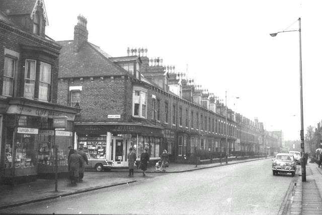 The shop on the junction with Elliott Street was Pattison's the Chemist which also sold an extensive range of cameras, projectors and home photography developing equipment.
Photo: Hartlepool Library Service.