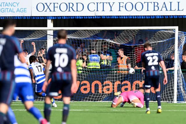 Hartlepool United's defensive struggles continued at Oxford City. Picture by FRANK REID