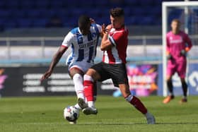 Josh Umerah made his first start for Hartlepool United in the pre-season draw with Lincoln City. MI News & Sport Ltd