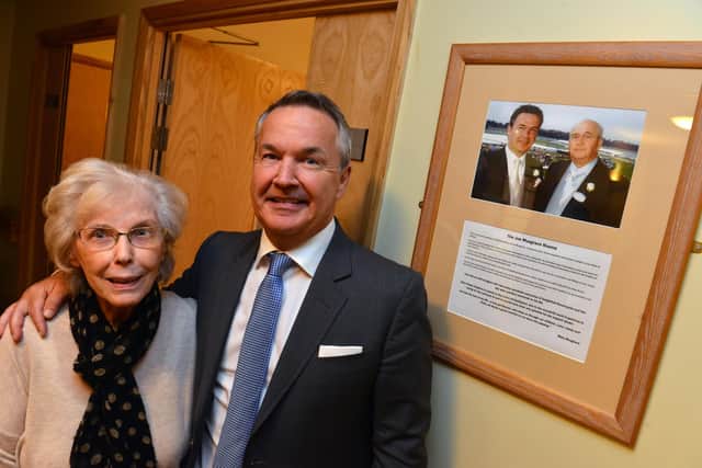 Chris Musgrave and his mother Mary at the opening of new patient rooms at Alice House Hospice rooms in memory of Joe Musgrave in 2018.