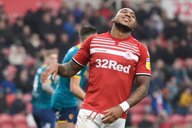 Britt Assombalonga missed Middlesbrough's 2-2 draw with Nottingham Forest.