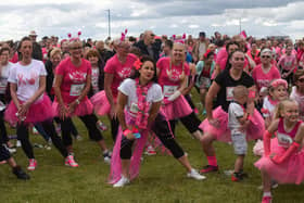 Were you pictured during the Hartlepool Race for Life warm-up in 2016?