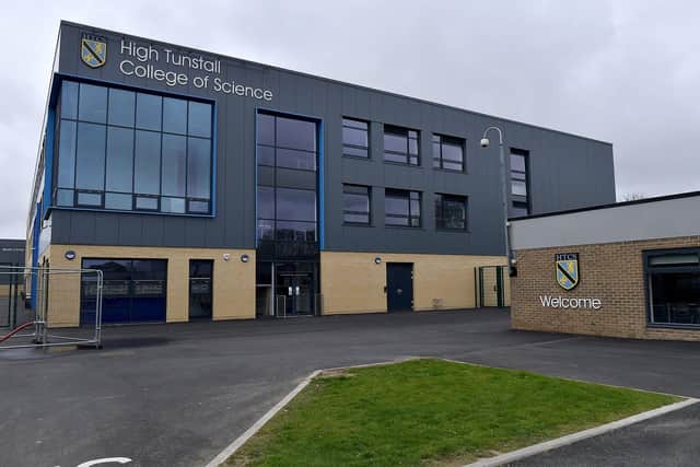 A pupil at Hartlepool's High Tunstall College of Technology has contracted coronavirus.
