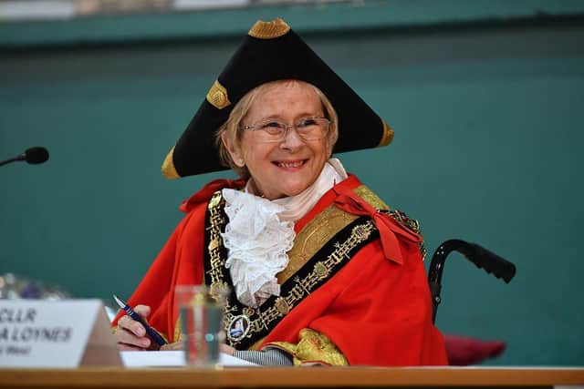 The Mayor of Hartlepool, Cllr Brenda Loynes, spoke at the Armed Forces Day ceremony.