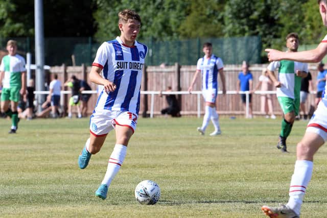 Joe Grey has been sidelined with a calf injury for Hartlepool United. Picture by FRANK REID