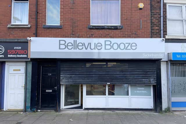 Bellevue Booze, in Sydenham Road, Hartlepool. Picture by FRANK REID