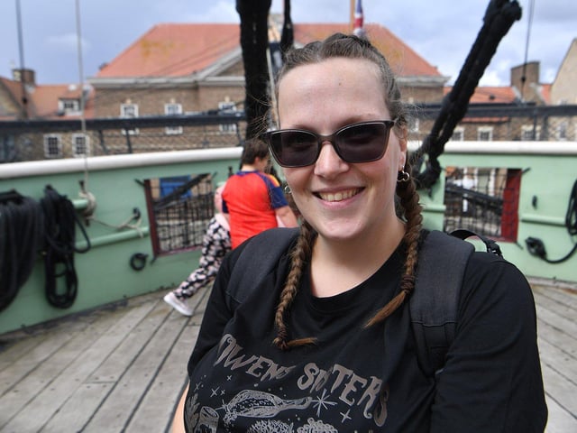 Charlotte Stanerock enjoys the sun.