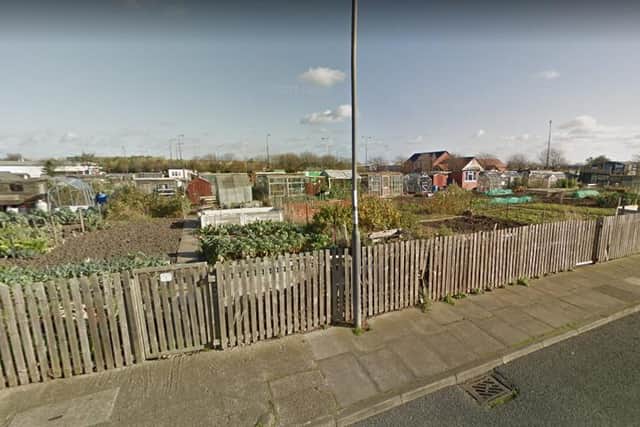 Plans for a wind turbine at the allotment site were approved