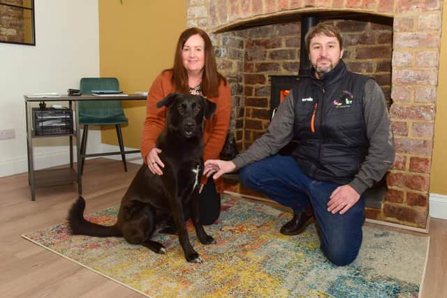Darren Bates and his partner Pamela, and their dog Olive, set up Roxy's Rainbow in 2021 and have recently been burgled.