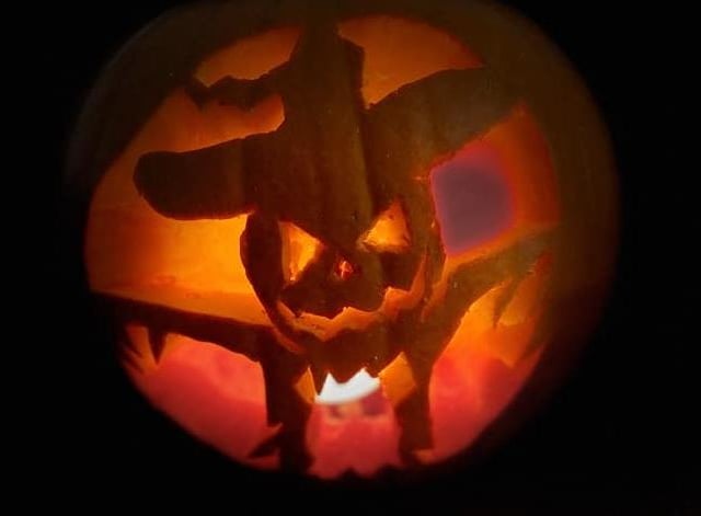 Someone's in the mood for a scare! Celebrating National Pumpkin Day and Halloween with Lisa Donkin.