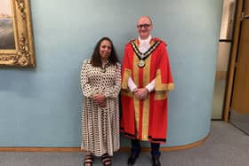 New Hartlepool Mayor Shane Moore with his wife, Suzzi, who will be his mayoress.