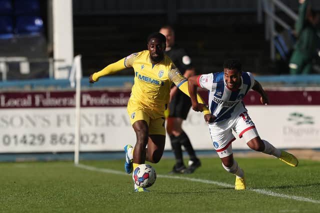 Hartlepool United were forced to settle for a point against Gillingham in Keith Curle's first game in charge. (Credit: Mark Fletcher | MI News)