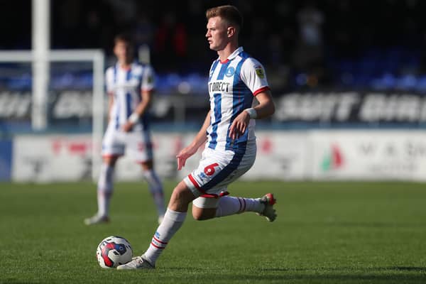 Mark Shelton celebrated his 100th appearance for Hartlepool United recently. (Credit: Mark Fletcher | MI News)