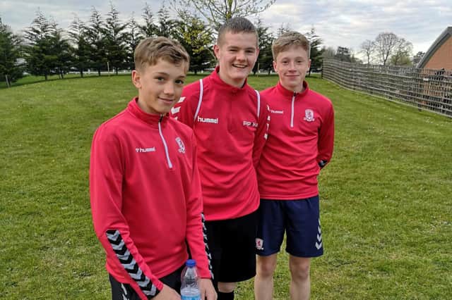 Frankie Coulson, Alex Griffin and Ollie Duthie on district duty.