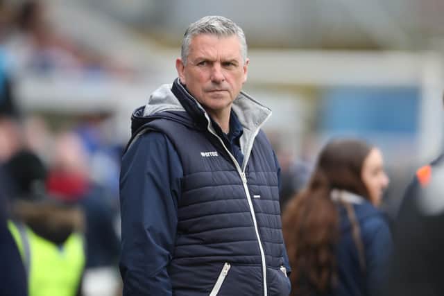 John Askey shared his relief as Hartlepool United got back to winning ways against Eastleigh. (Photo: Mark Fletcher | MI News)