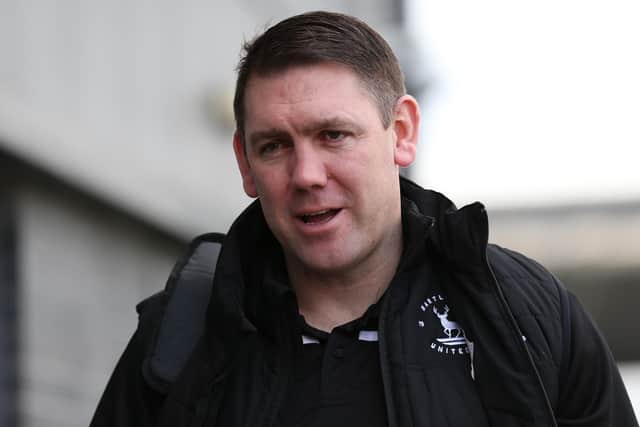 Dave Challinor manager of Hartlepool United ahead of the Vanarama National League match between Barnet and Hartlepool United at The Hive, Edgware on Saturday 1st February 2020. (Credit: Jacques Feeney | MI News)