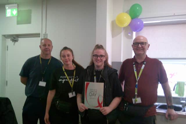 The Hope House team chose to fundraise for the Stand Up To Cancer charity.